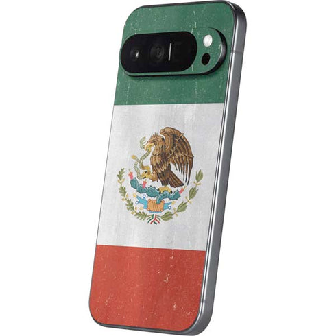 Mexico Flag Distressed Pixel 9 Pro XL Skin